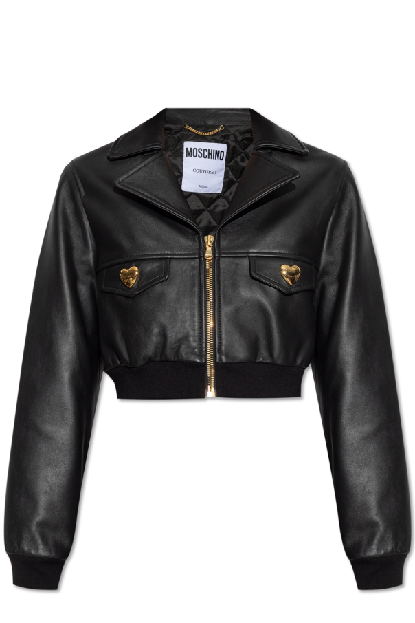 Gucci kids leather jacket best sale